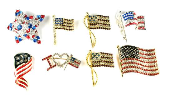 Flag Patriotic Pins